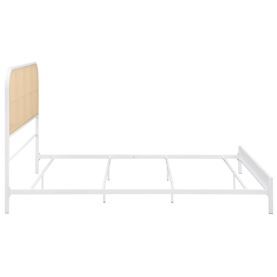 Amherst Radio Weave Rattan Metal Queen Bed White-zoom-8