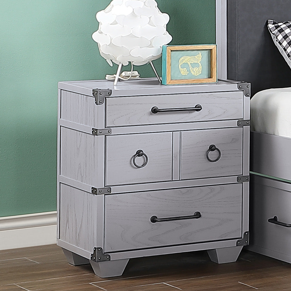 ACME Orchest USB Nightstand – front view – Lusso Furniture Miami