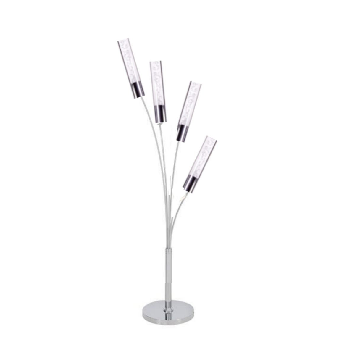 Blooming in Acrylic Table Lamp, 5 Light Chrome-1