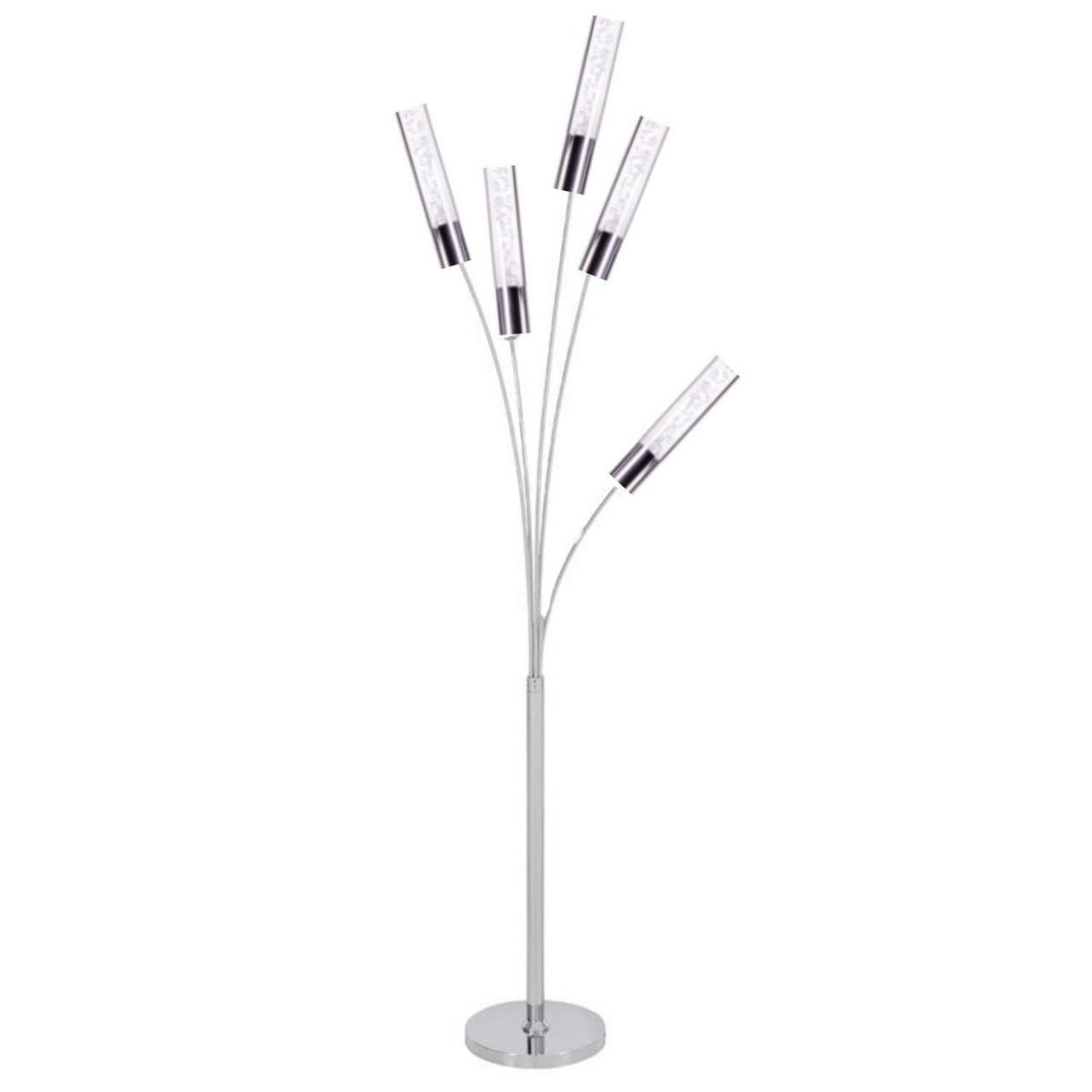 5 Crystal Cylinders Floor Lamp-1
