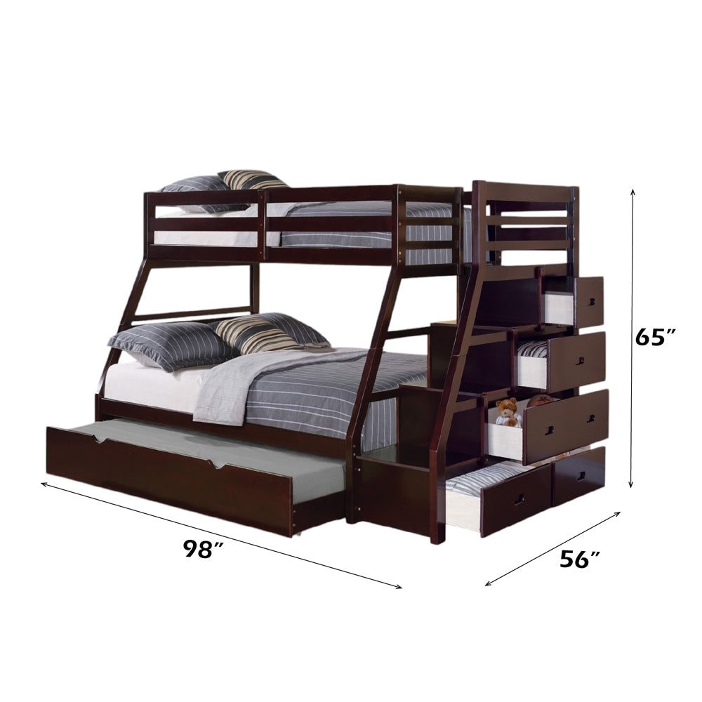 ACME Jason Storage Bunk Bed with Trundle – top view – Lusso Furniture Miami