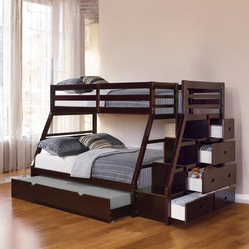 ACME Jason Storage Bunk Bed with Trundle – finish detail – Lusso Furniture Miami