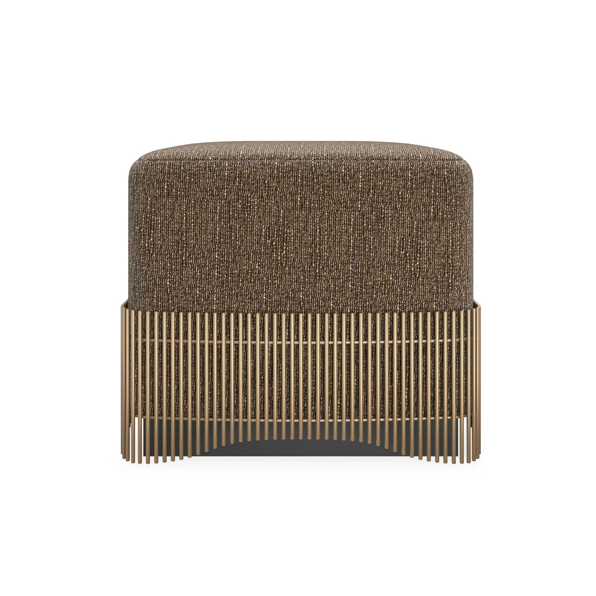 Caracole Petit Four Ottoman – front view – Lusso Furniture Miami
