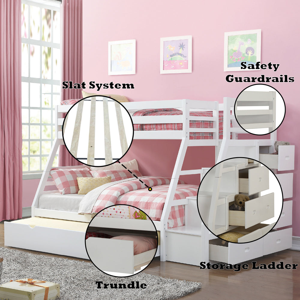 ACME Jason Storage Bunk Bed with Trundle – view 19 – Lusso Furniture Miami