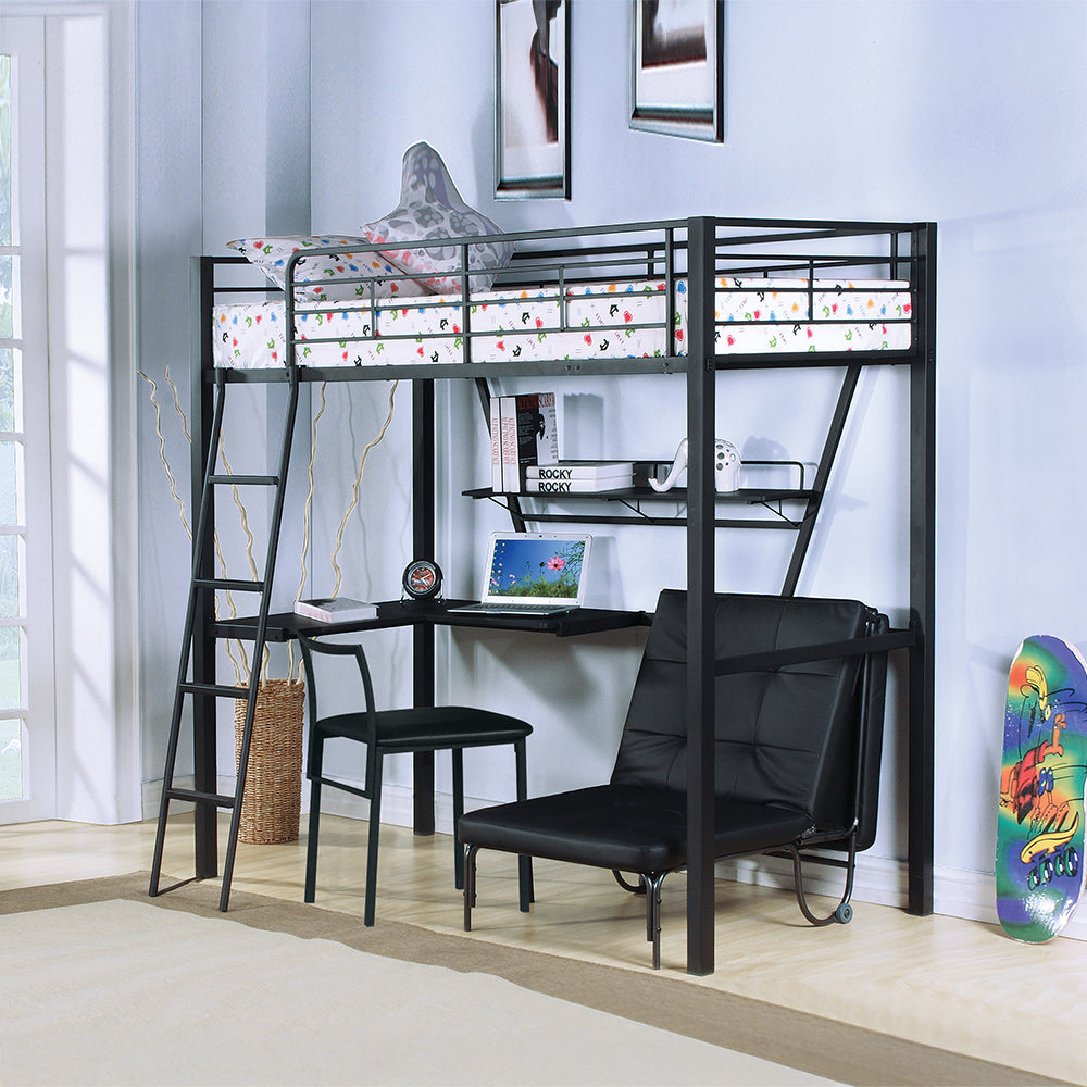 ACME Senon Loft Bed with Desk – detail – Lusso Furniture Miami