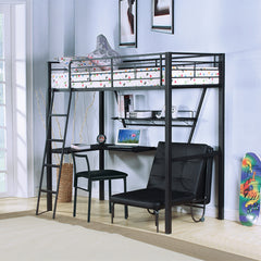 ACME Senon Loft Bed with Desk – detail – Lusso Furniture Miami