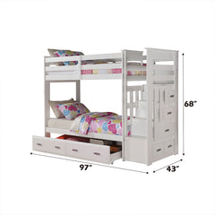 ACME Allentown Bunk Bed with Trundle – view 12 – Lusso Furniture Miami