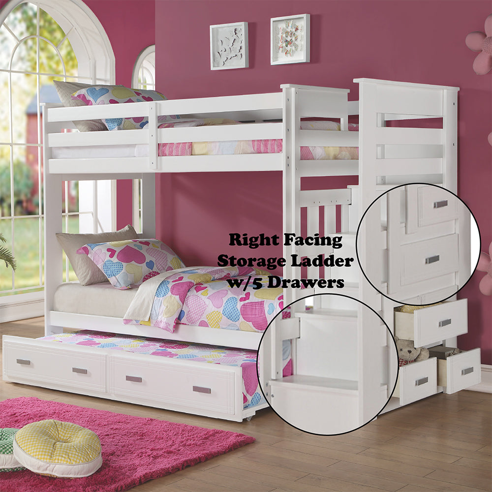 ACME Allentown Bunk Bed with Trundle – view 13 – Lusso Furniture Miami