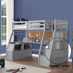 ACME Jason II Storage Loft Bed – detail – Lusso Furniture Miami