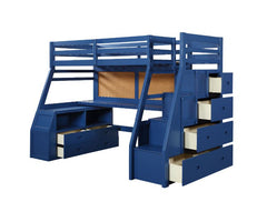 ACME Jason II Storage Loft Bed – back view – Lusso Furniture Miami