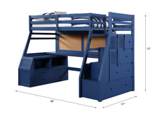 ACME Jason II Storage Loft Bed – finish detail – Lusso Furniture Miami