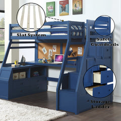 ACME Jason II Storage Loft Bed – view 11 – Lusso Furniture Miami