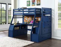ACME Jason II Storage Loft Bed – alternate view – Lusso Furniture Miami