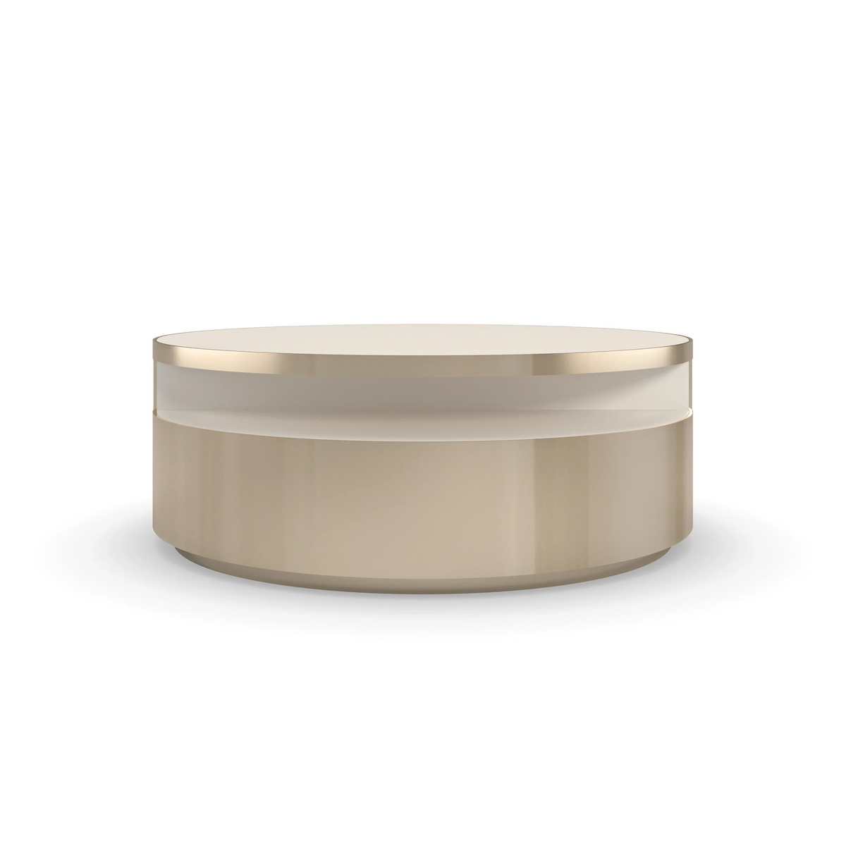 Caracole Turn Style Cocktail Table – front view – Lusso Furniture Miami