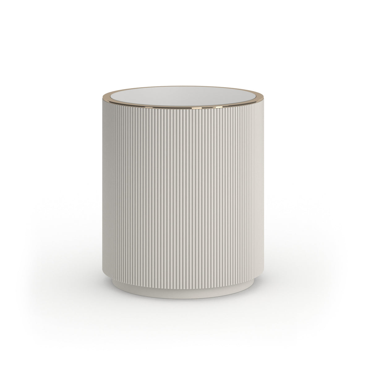 Caracole Love Round End Table – finish detail – Lusso Furniture Miami