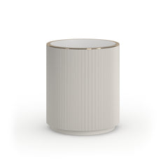Caracole Love Round End Table – finish detail – Lusso Furniture Miami
