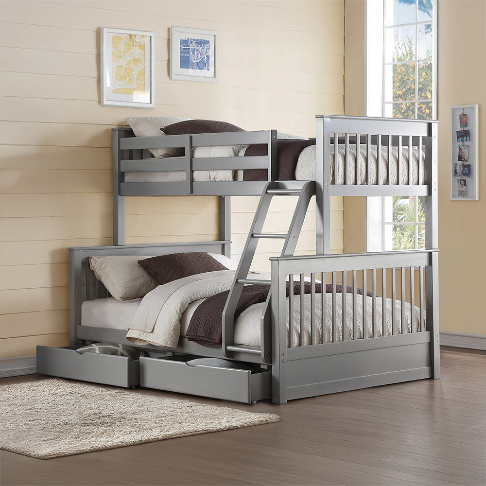 ACME Haley II Storage Bunk Bed – back view – Lusso Furniture Miami