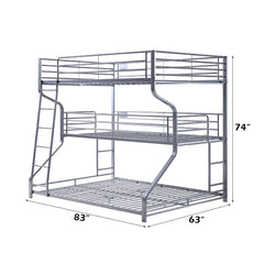 ACME Caius II Triple Bunk Bed – angle view – Lusso Furniture Miami