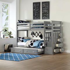 ACME Allentown Bunk Bed with Trundle – back view – Lusso Furniture Miami