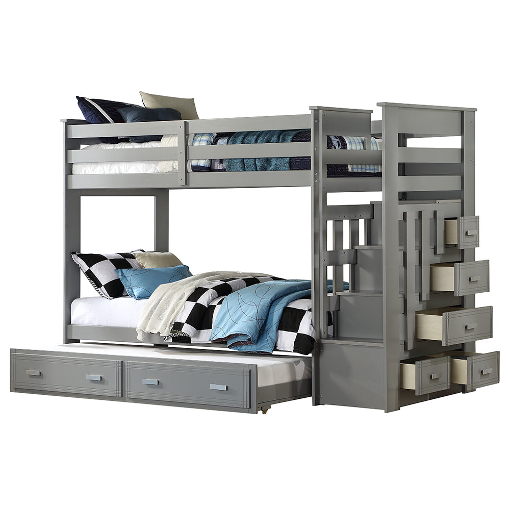 ACME Allentown Bunk Bed with Trundle – alternate view – Lusso Furniture Miami