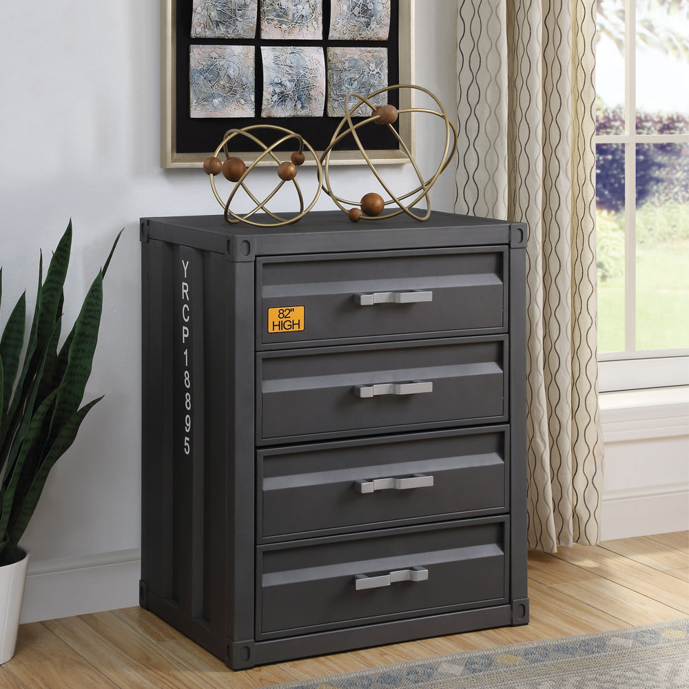 ACME Cargo 4 Drawer Chest – front view – Lusso Furniture Miami