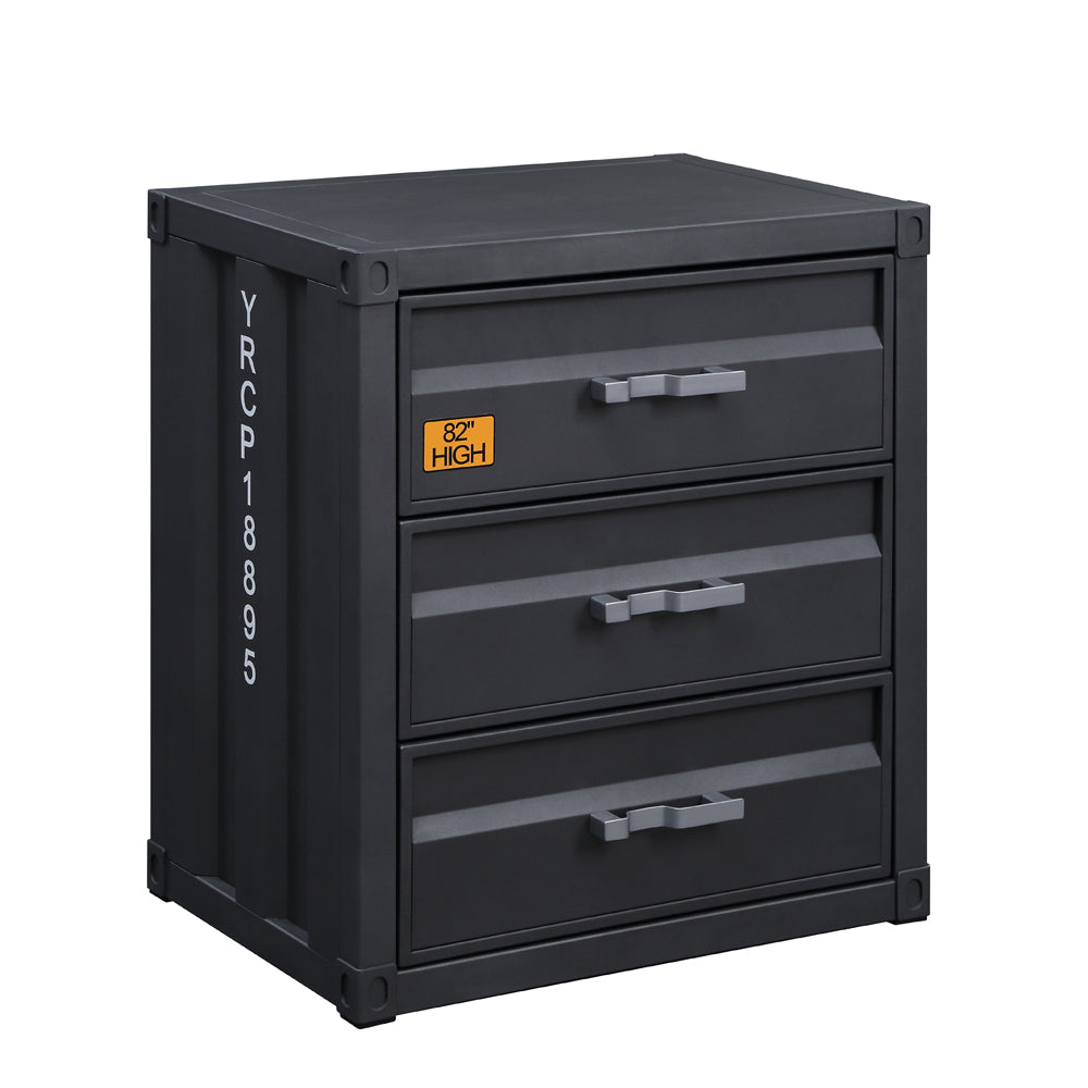 ACME Cargo 3 Drawer Chest – angle view – Lusso Furniture Miami