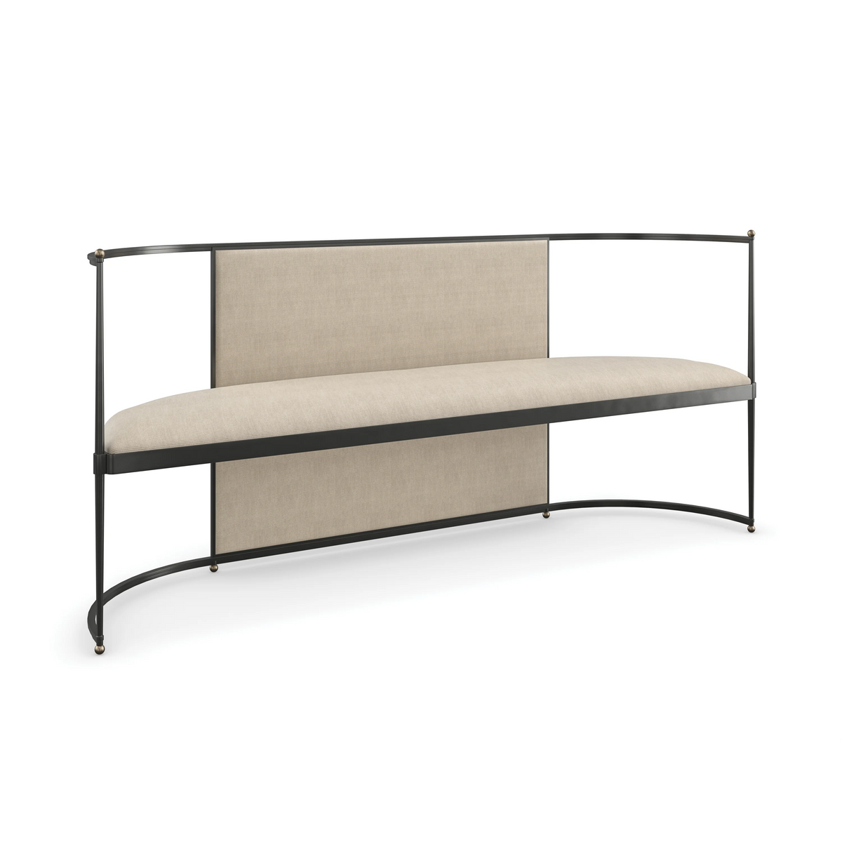 Caracole Toulouse Bench – detail – Lusso Furniture Miami