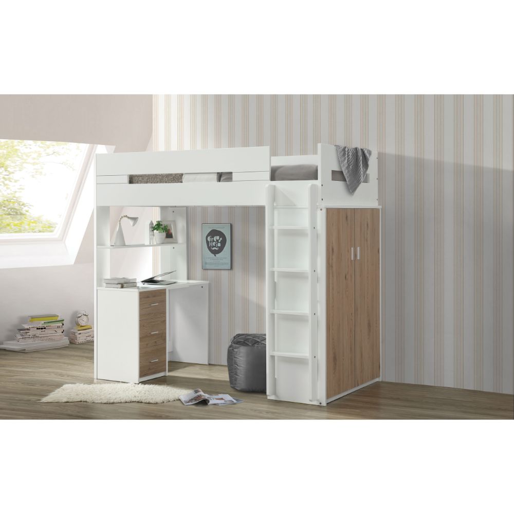 ACME Nerice Loft Bed with Desk – detail – Lusso Furniture Miami