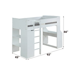 ACME Ragna Loft Bed with Desk – back view – Lusso Furniture Miami