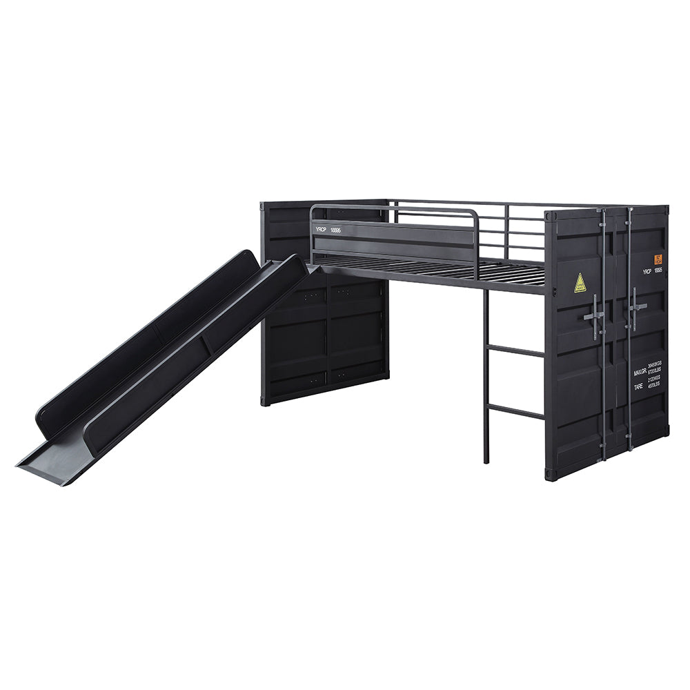 ACME Cargo Slide Loft Bed – angle view – Lusso Furniture Miami