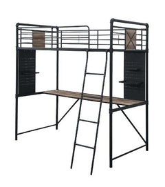 ACME Cordelia Desk Loft Bed – front view – Lusso Furniture Miami