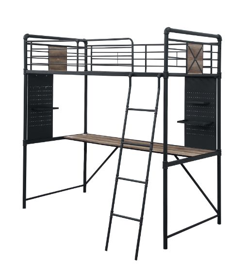 ACME Cordelia Desk Loft Bed – front view – Lusso Furniture Miami