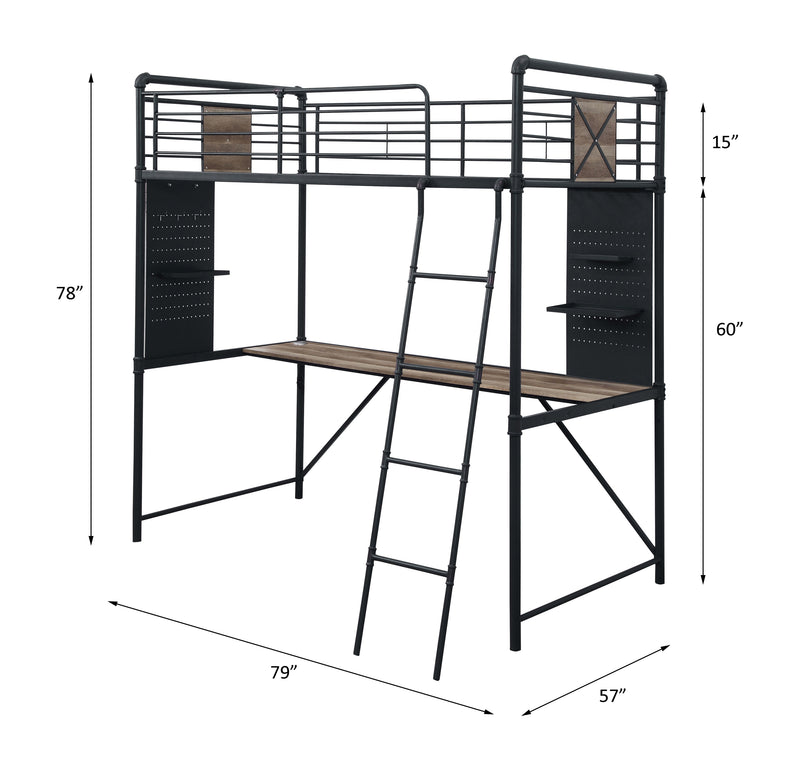 ACME Cordelia Desk Loft Bed-zoom-