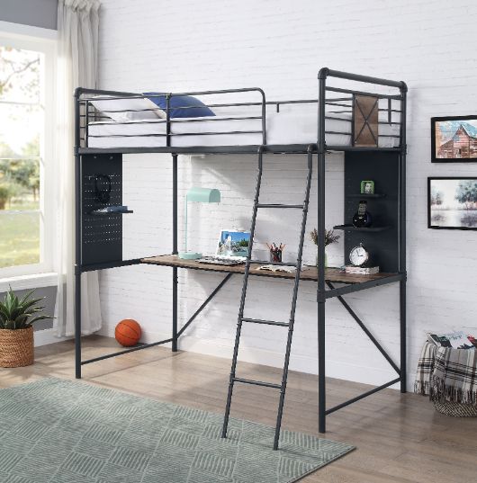ACME Cordelia Desk Loft Bed – detail – Lusso Furniture Miami