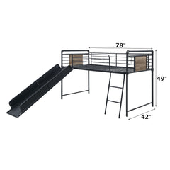 ACME Cordelia Slide Loft Bed – back view – Lusso Furniture Miami