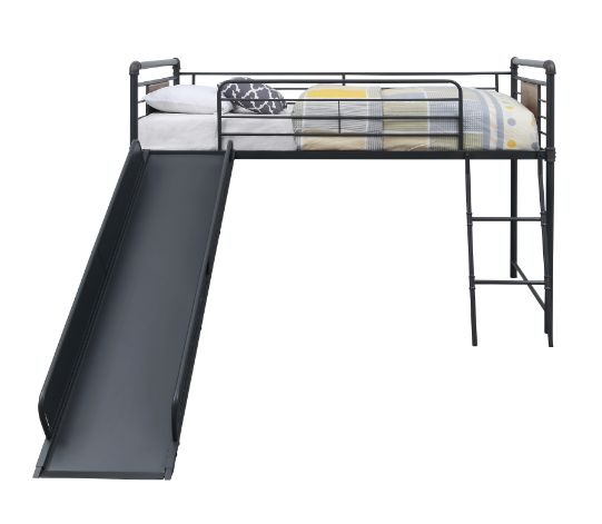 ACME Cordelia Slide Loft Bed – angle view – Lusso Furniture Miami