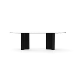Caracole Viola Smoked Glass Dining Table – front view – Lusso Furniture Miami