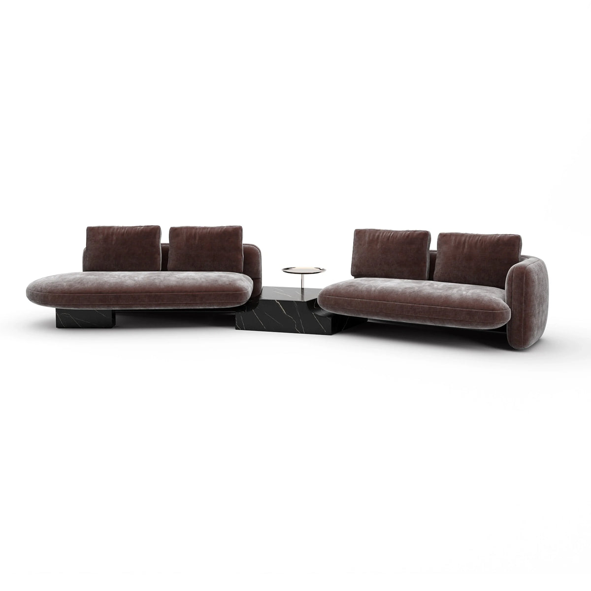 Caracole Overlap Sectional – finish detail – Lusso Furniture Miami