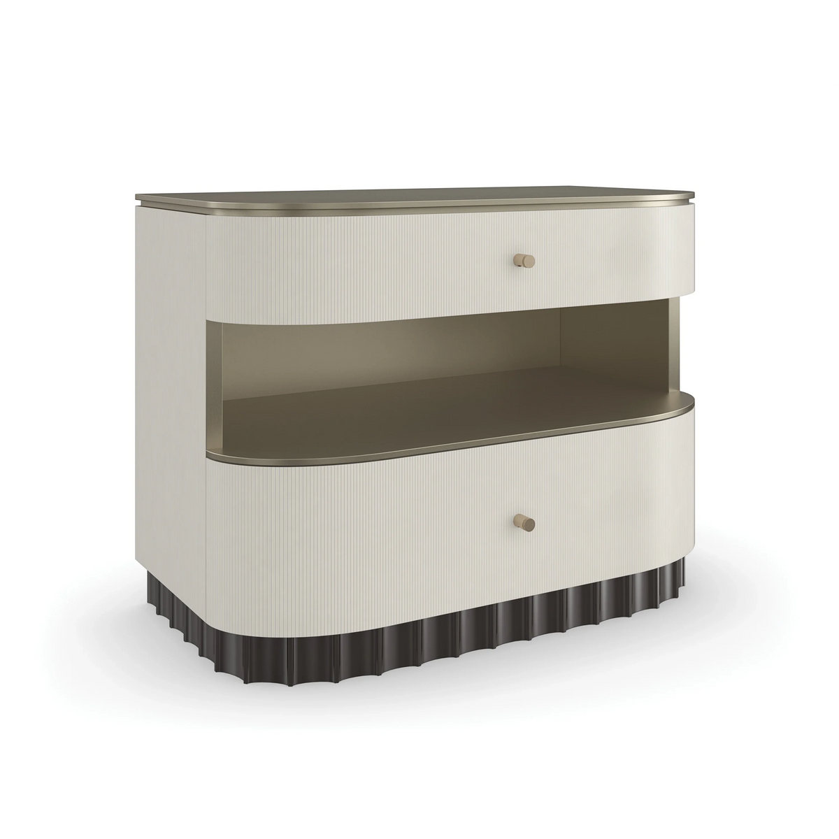 Caracole Deep Sleep Nightstand – top view – Lusso Furniture Miami