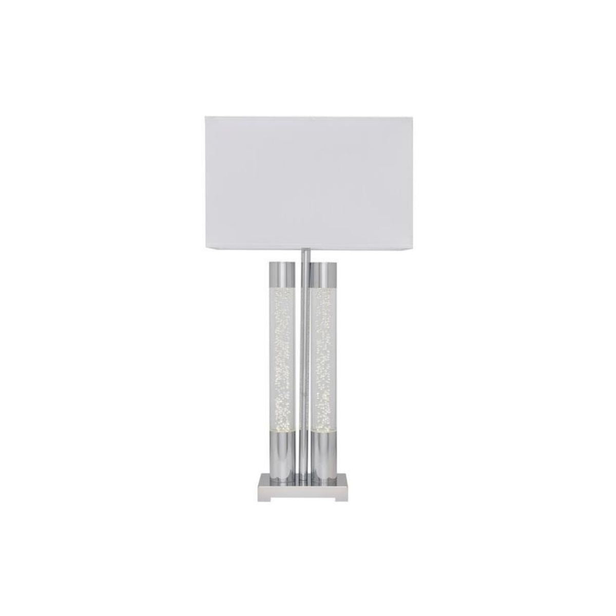 Acrylic Table Lamp // Chrome-zoom-1