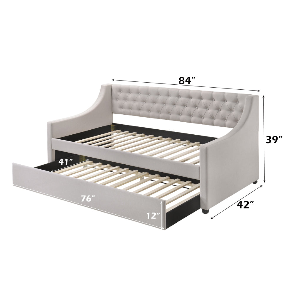 ACME Lianna Daybed with Trundle – angle view – Lusso Furniture Miami