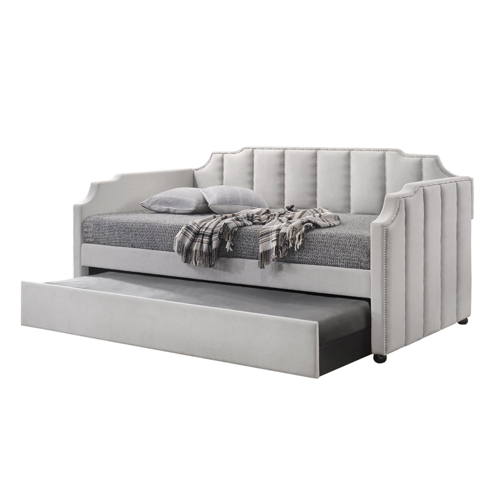 ACME Peridot Daybed with Trundle – angle view – Lusso Furniture Miami