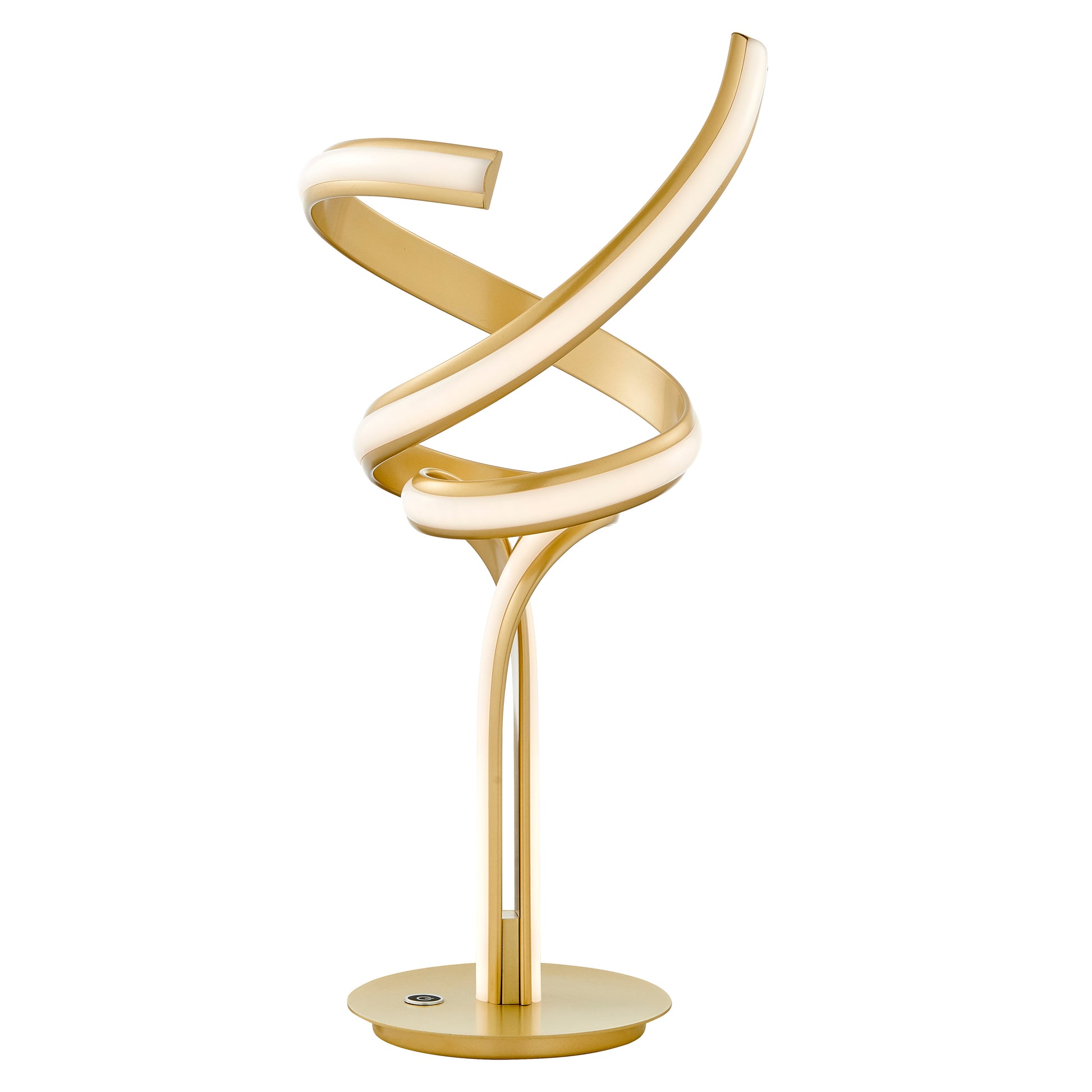 Munich Gold Table Lamp // Natural White LED Strip & Touch Dimmer-1