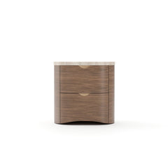 Caracole Fleur Nightstand – front view – Lusso Furniture Miami