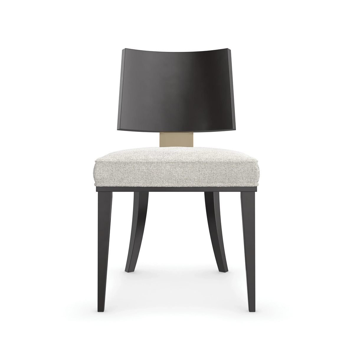Caracole Champagne Side Chair – front view – Lusso Furniture Miami