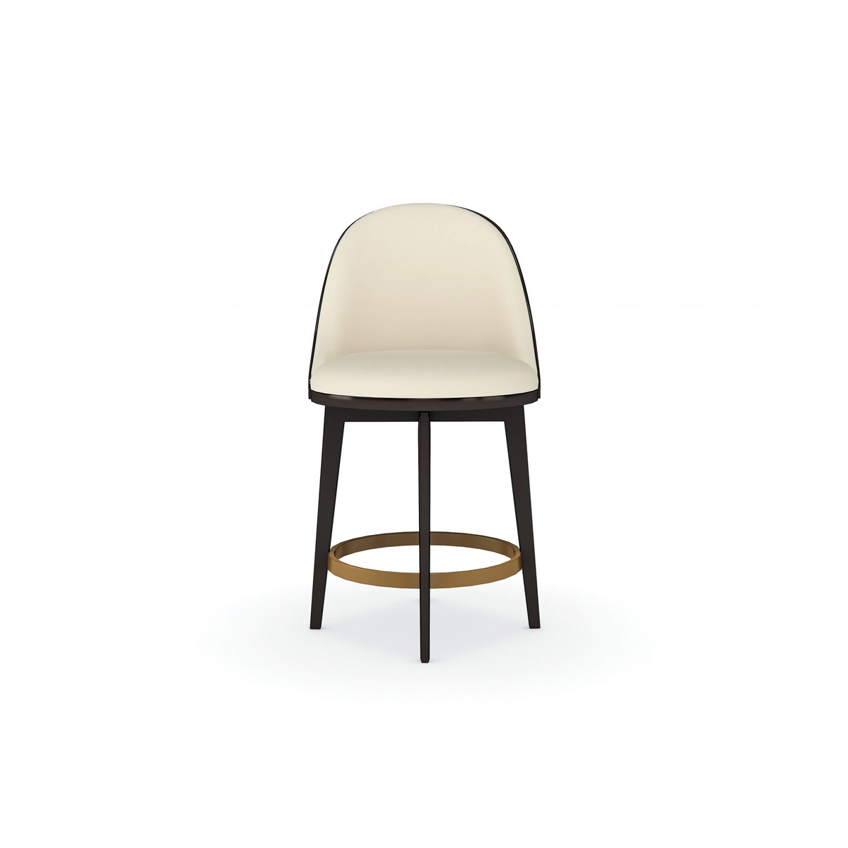 Caracole Another Round Counter Stool – front view – Lusso Furniture Miami
