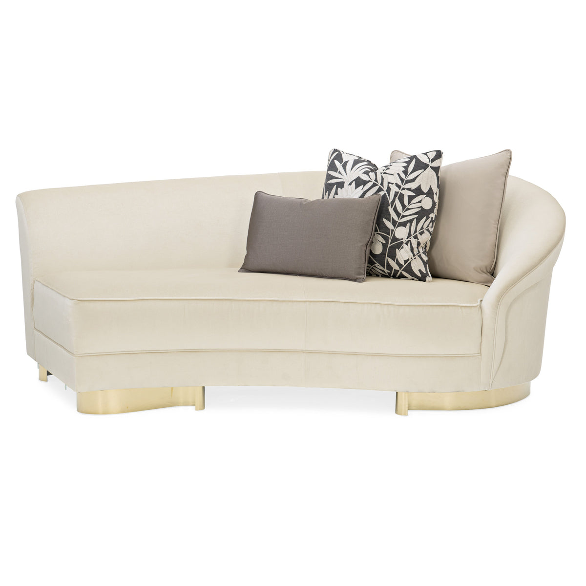 Caracole Grand Opening Sectional – front view – Lusso Furniture Miami
