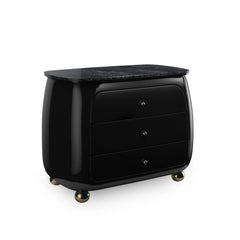 Caracole Cabochon Nightstand – side view – Lusso Furniture Miami