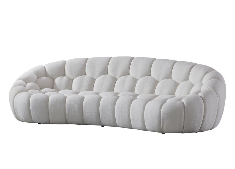 Nest Boucle Collection – Curved Sofa, Armchair & Ottoman-zoom-
