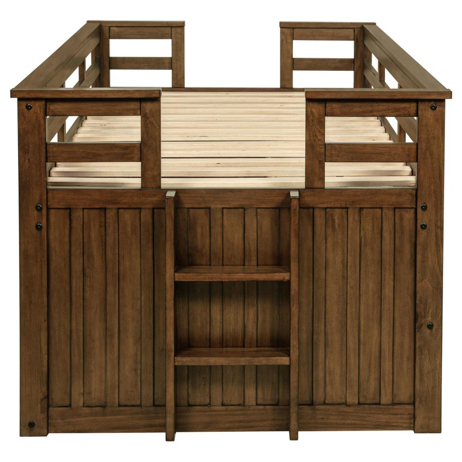 Carlsbad Wood Twin Captains Bed With Trundle Medium Brown-zoom-7